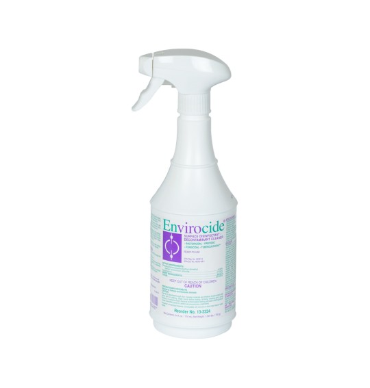 Disinfectant Envirocide Bottle w/Sprayer Surface Disinfectant Cleaner Alcohol Based Pump Spray Liquid 24 oz. Bottle Alcohol Scent NonSterile (1/EA) (12/CS) by Metrex Research Corporation  ID 13-3324